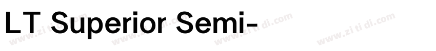 LT Superior Semi字体转换